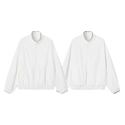 Polka Dot Collar Jacket