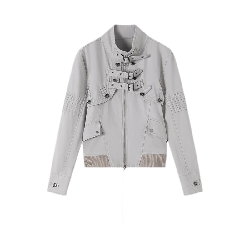 Detachable Washed Short Jacket