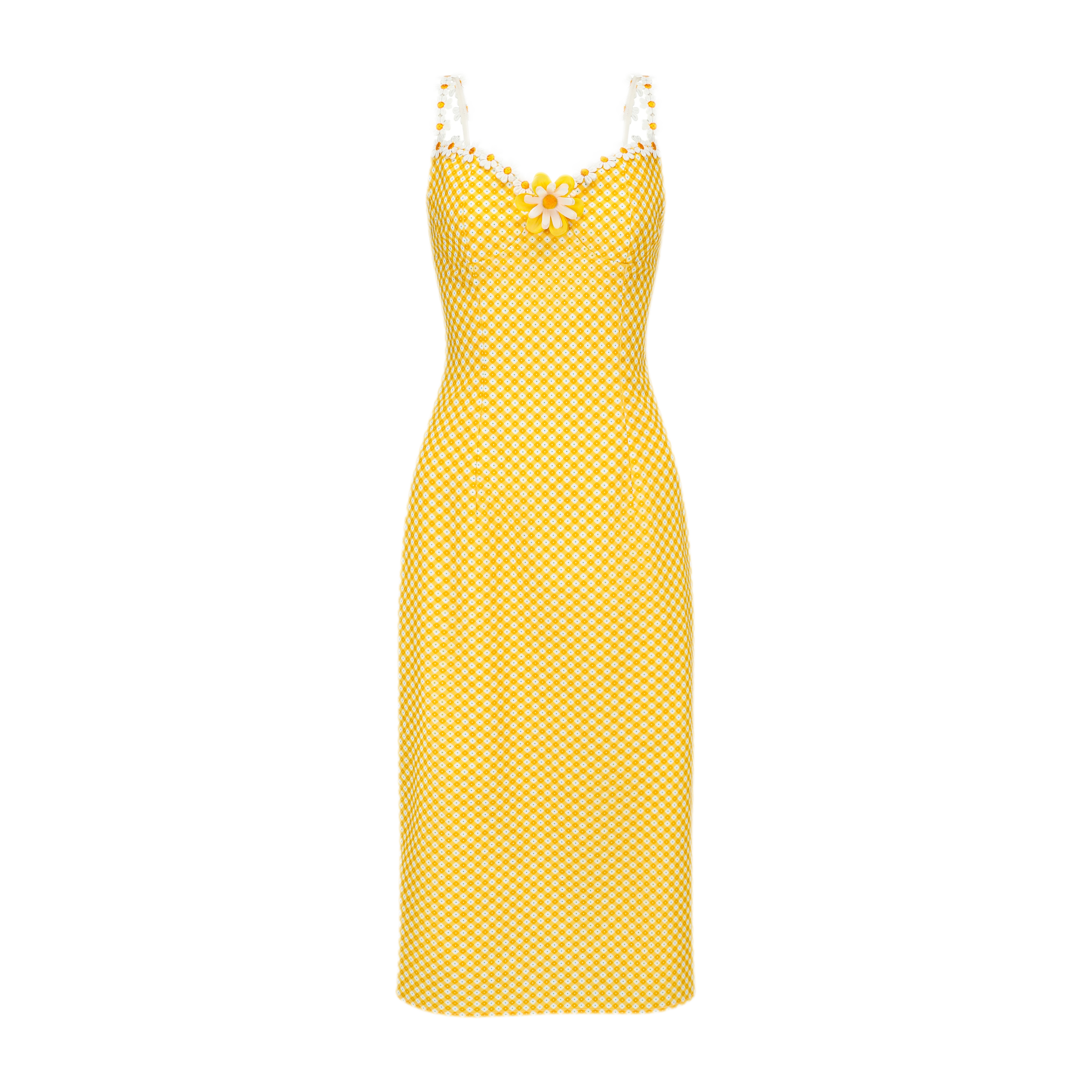Daisy Gingham Midi Dress