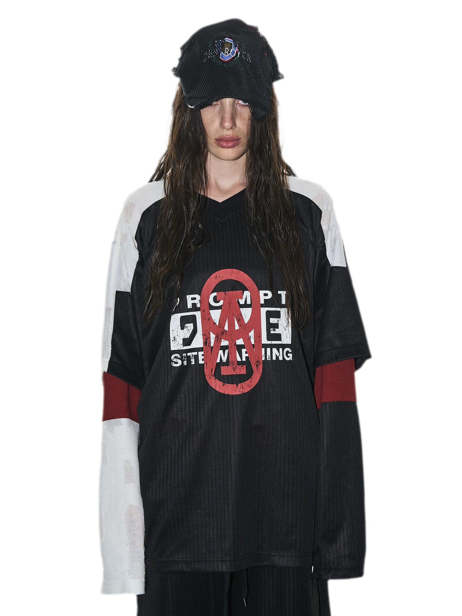 Textured Color-Block Jersey T-Shirt