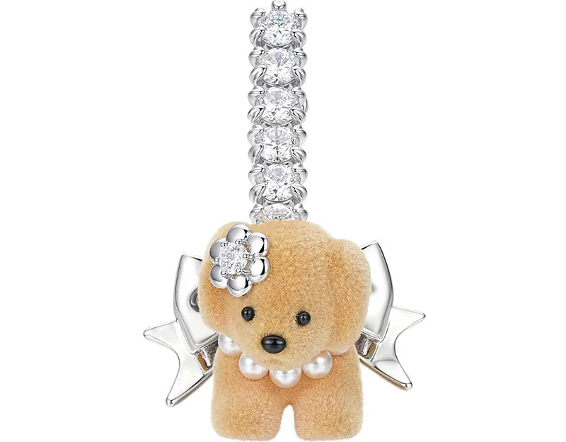 Velvet Bow Dog Hair Clip