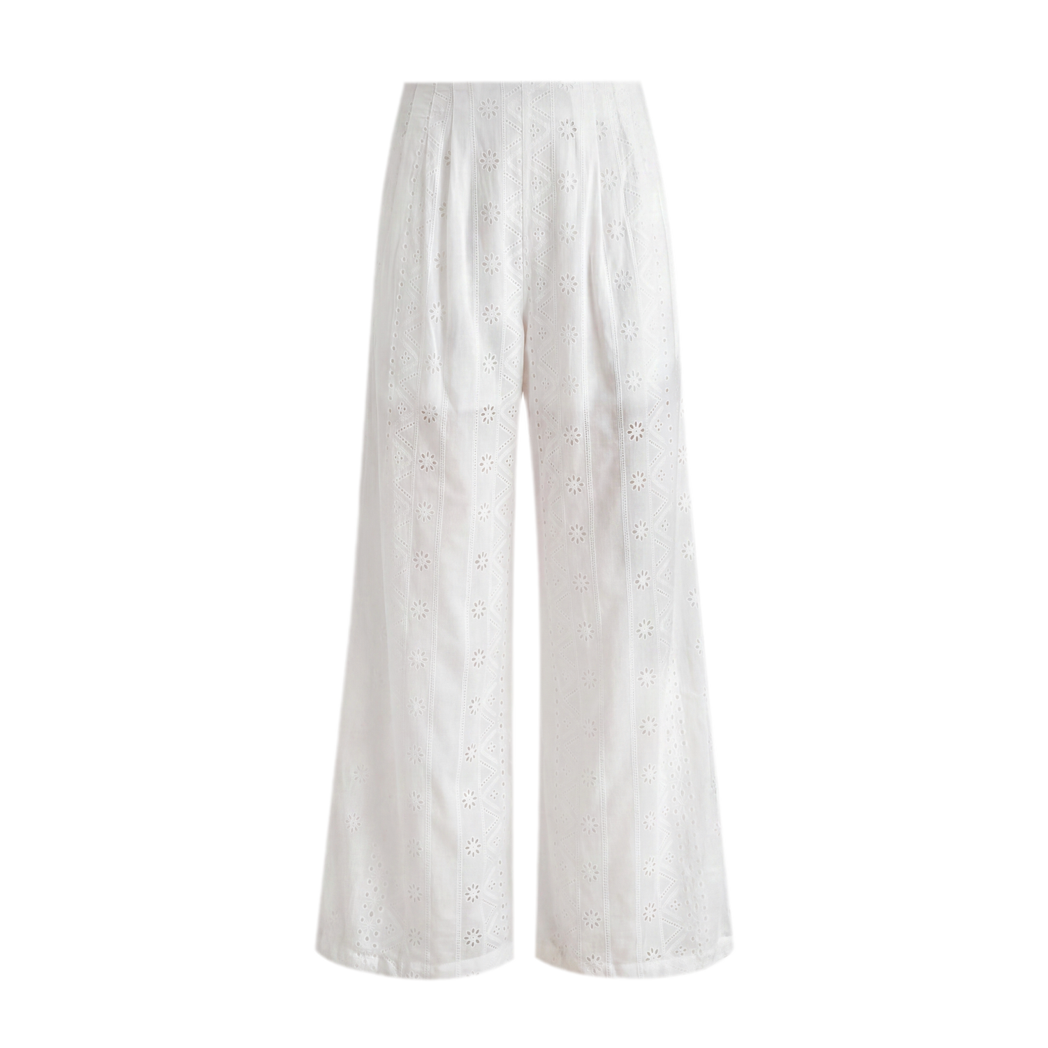 Sheer Eyelet Lantern Pants