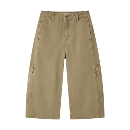 Utility Denim Capri Pants