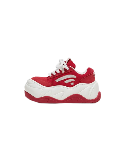 Wave Sole Platform Sneakers