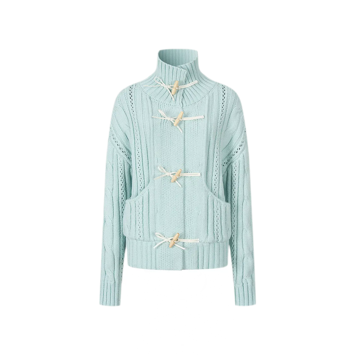 Cable Knit Cropped Cardigan