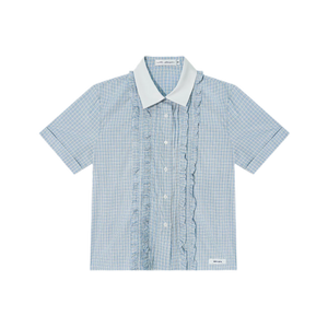 Blue Plaid Top (Pre-order) / S