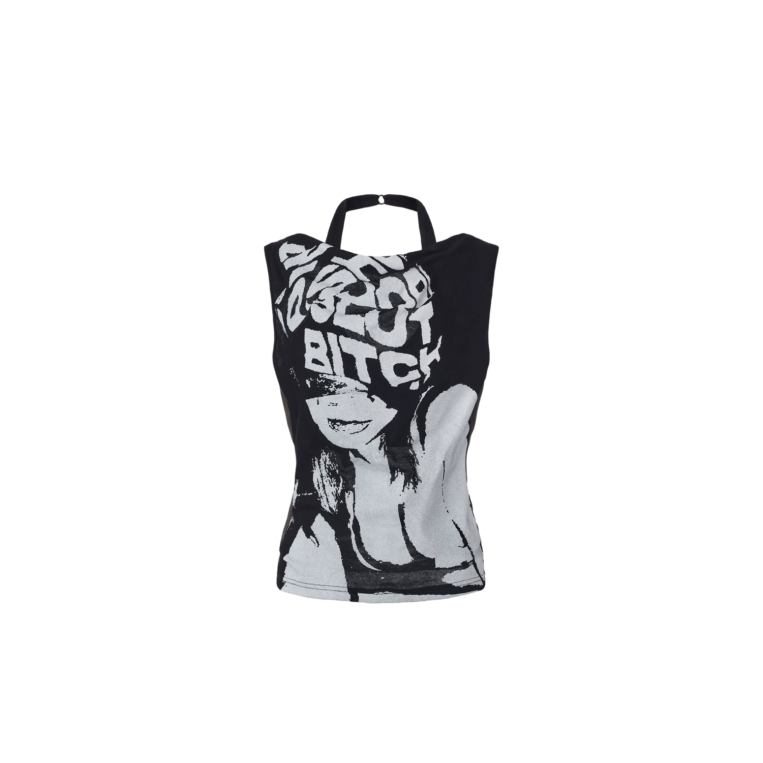 Punk Grunge Reversible Halter Vest
