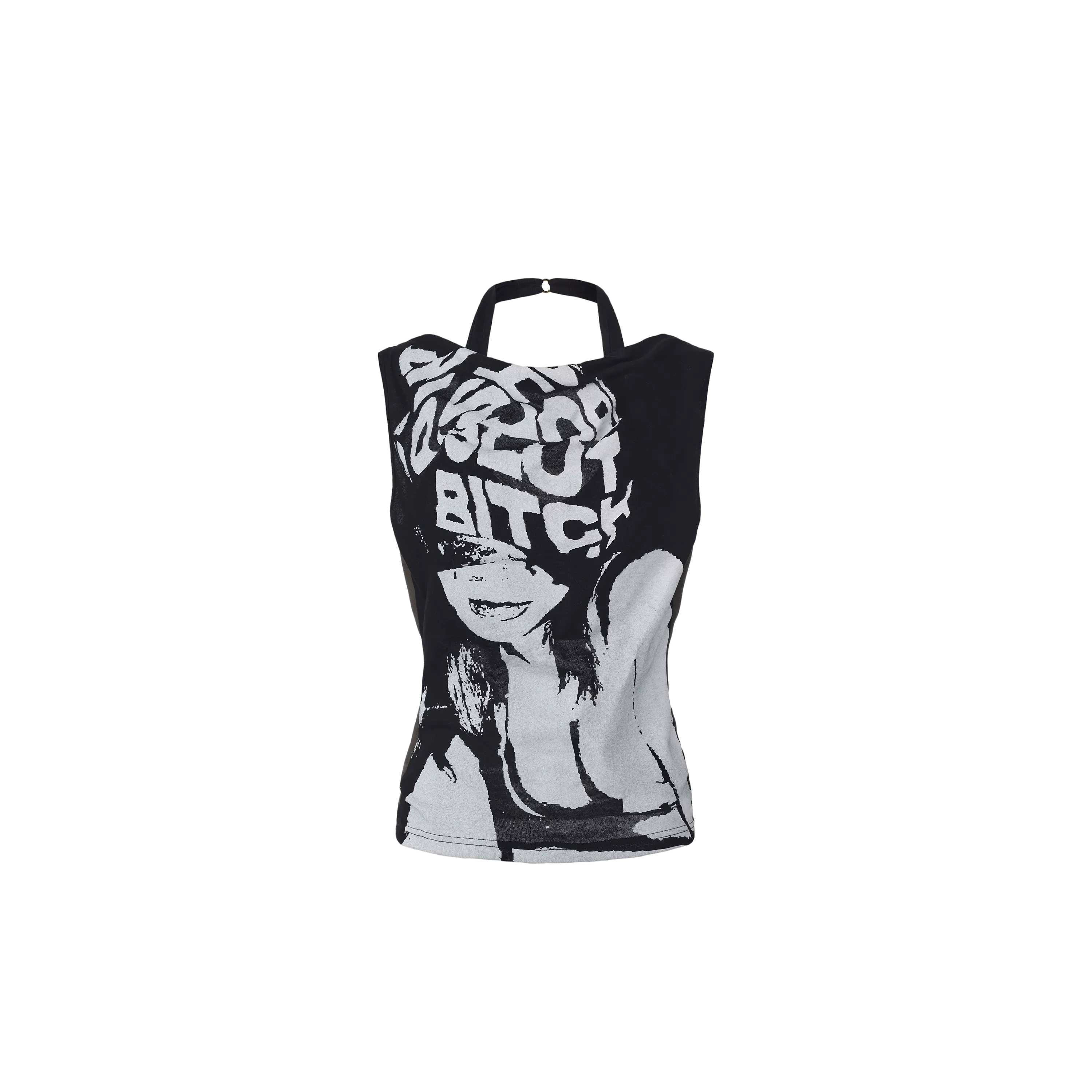 Punk Grunge Reversible Halter Vest