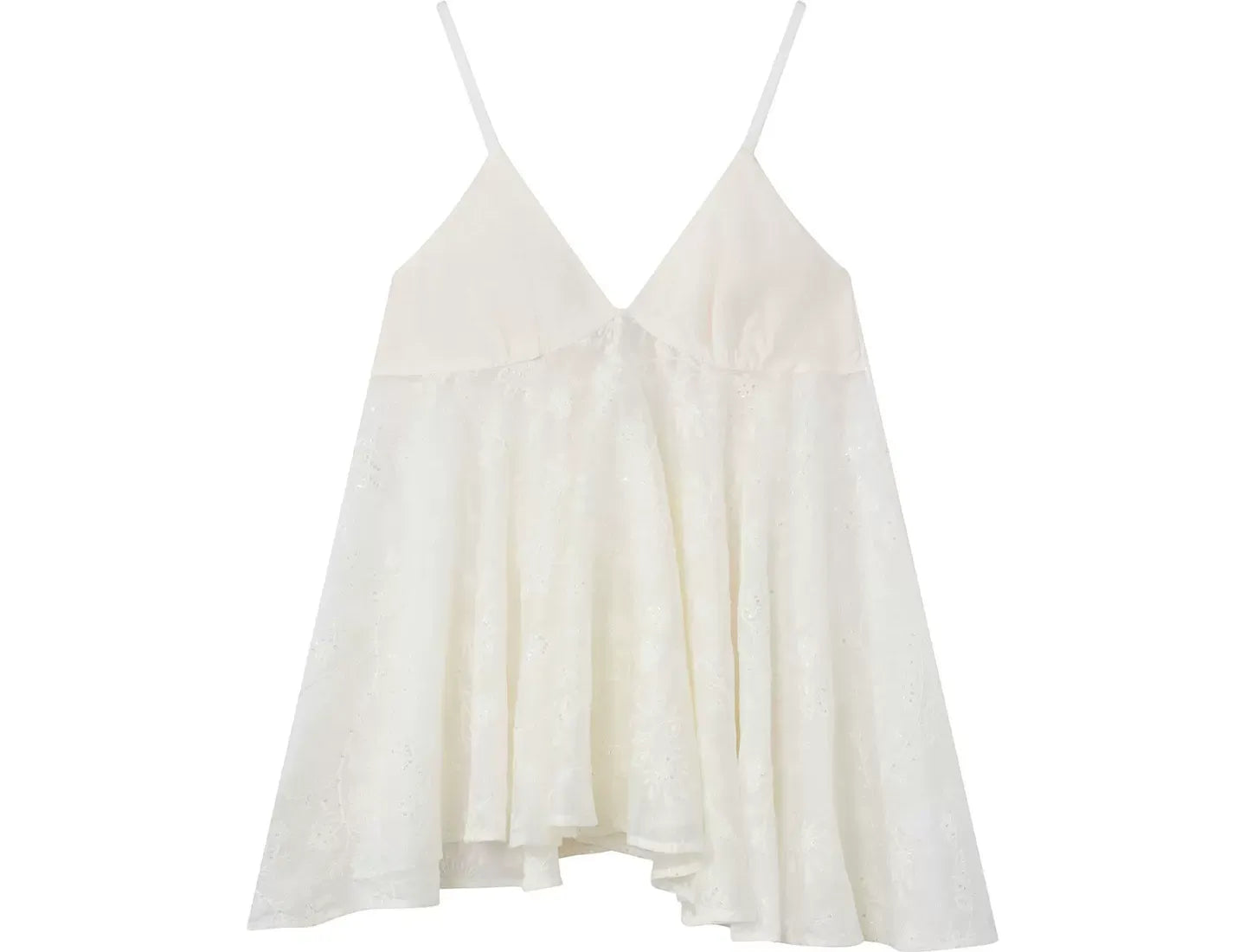 Embroidered Lace Cami Top
