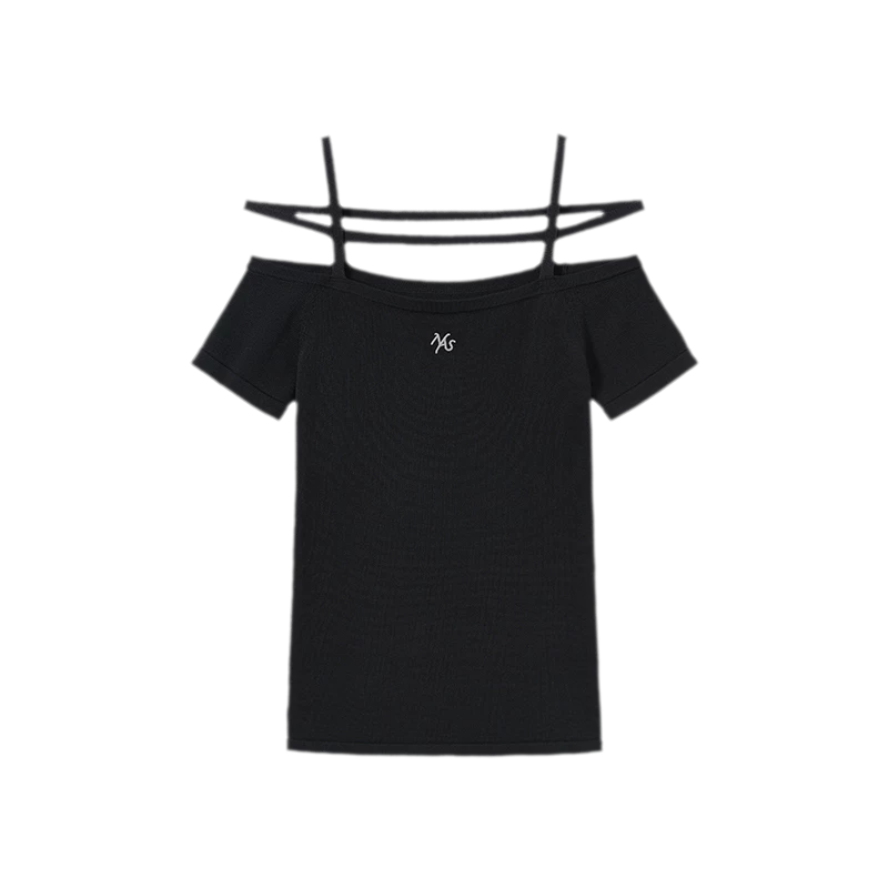 Cross-Strap Ice Feel Slim Tee