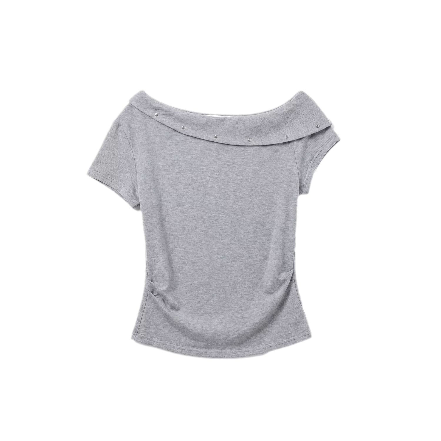 Asymmetric Off-Shoulder Tee Pants Set