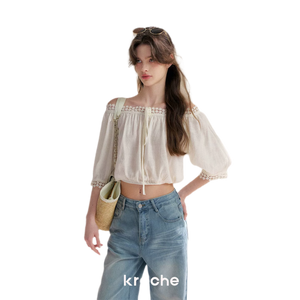 Cream White Top / S