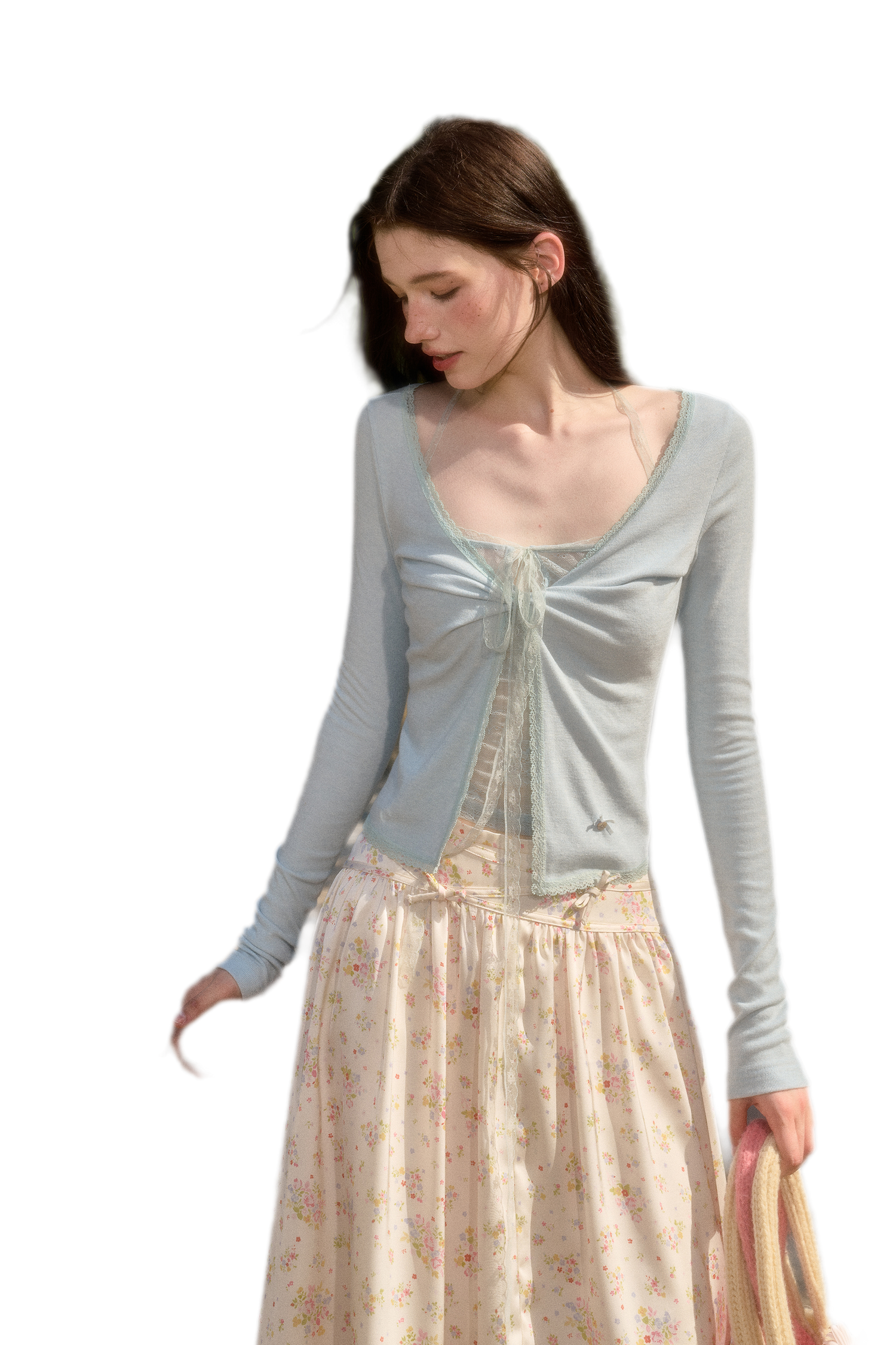 Skin-Feel Lace Cardigan