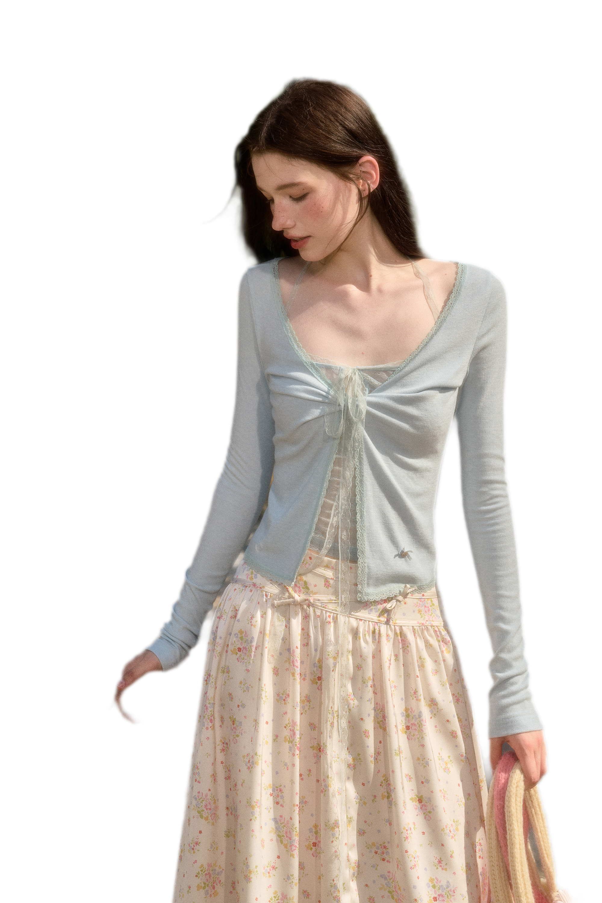 Skin-Feel Lace Cardigan