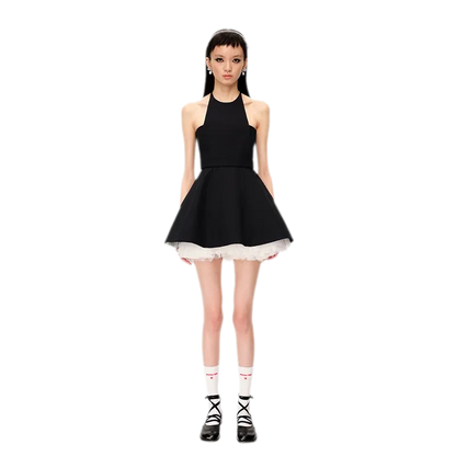 Structured Tulle A-Line Dress