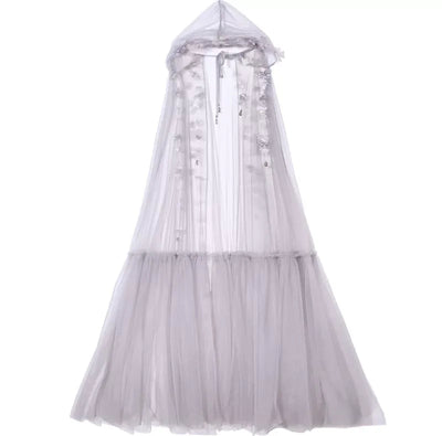 Floral Mesh Cape / One Size