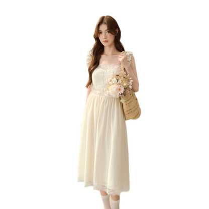 Lace Trim Slip Dress