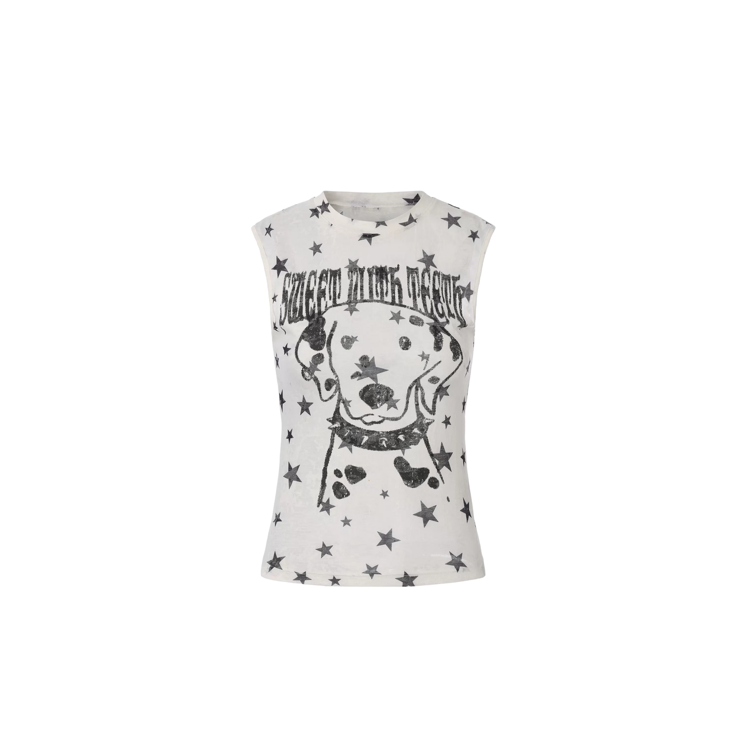 Lightweight Graffiti Print Tank Top