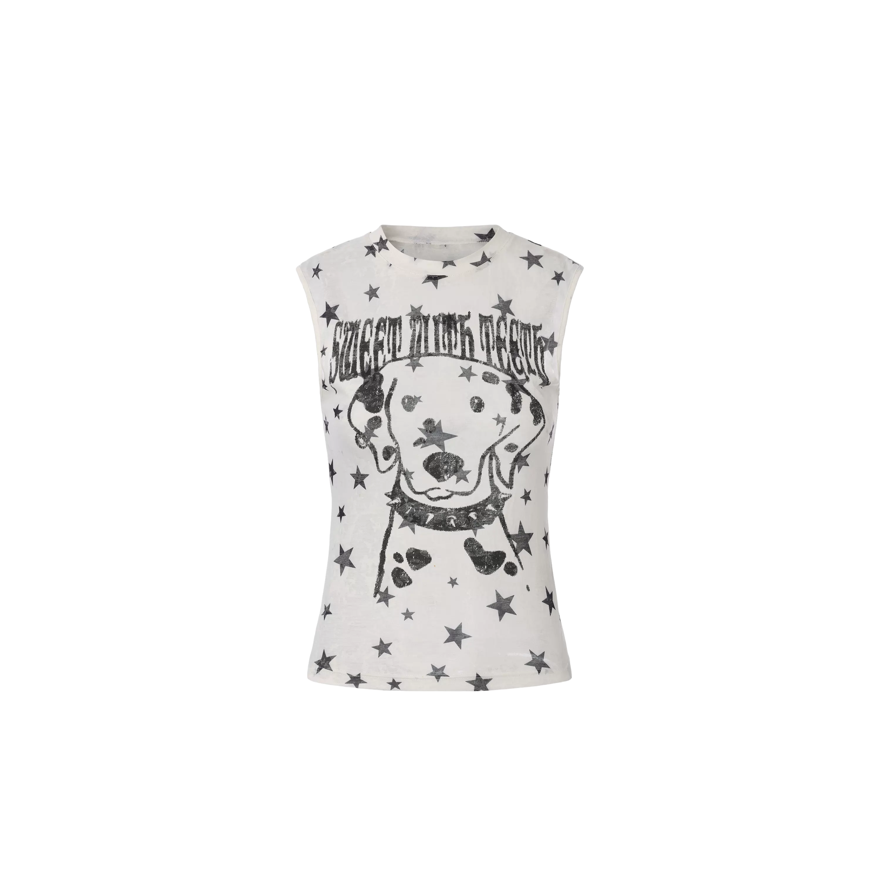Lightweight Graffiti Print Tank Top
