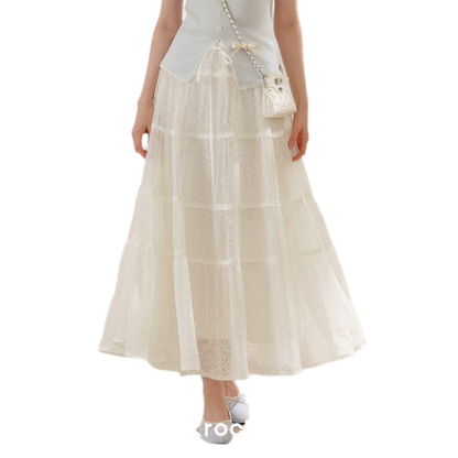 Lace Tiered Skirt