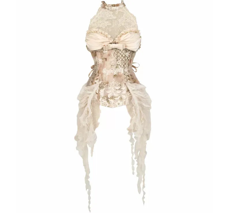 Rococo Fishbone Lace Bustier