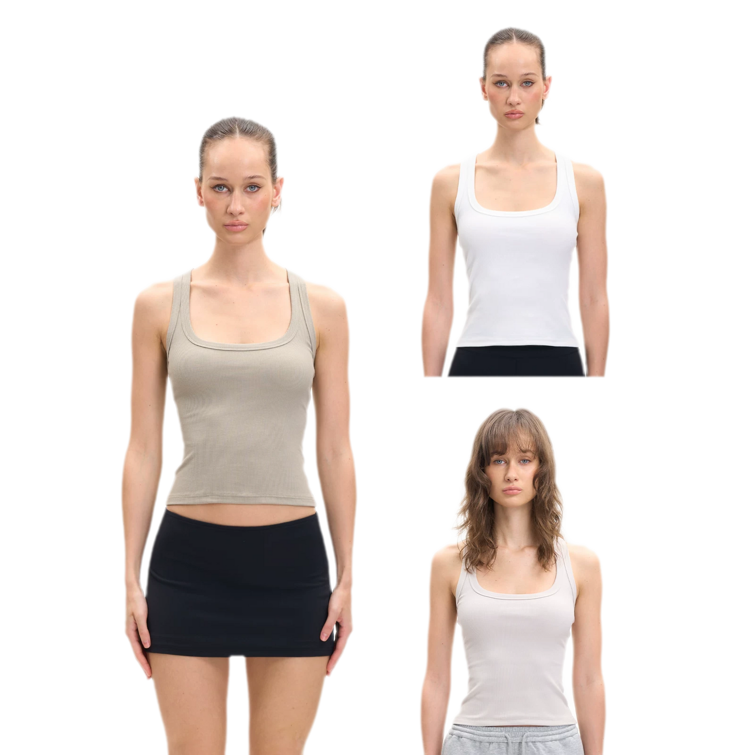 Ribbed U-Neck Cami