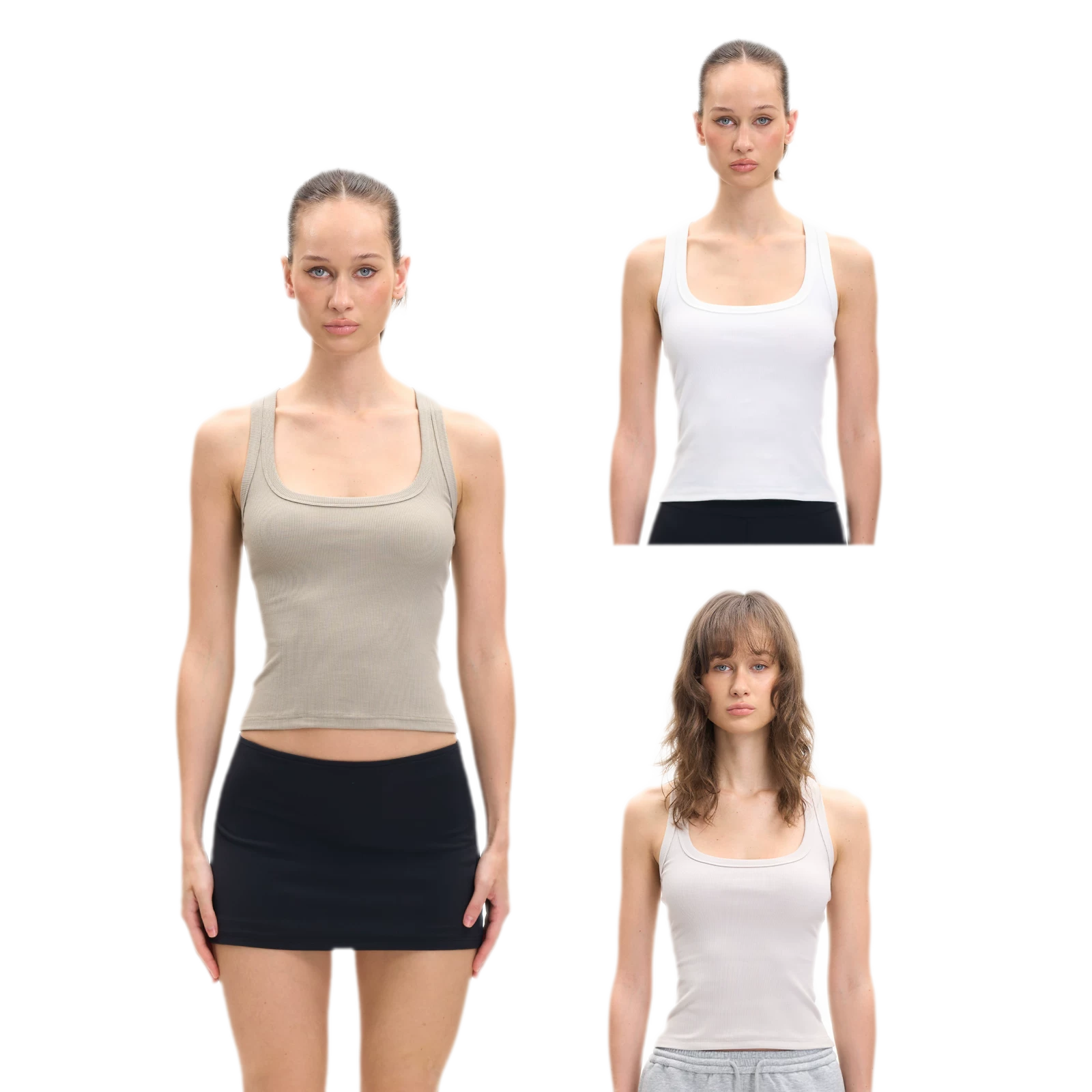 Ribbed U-Neck Cami