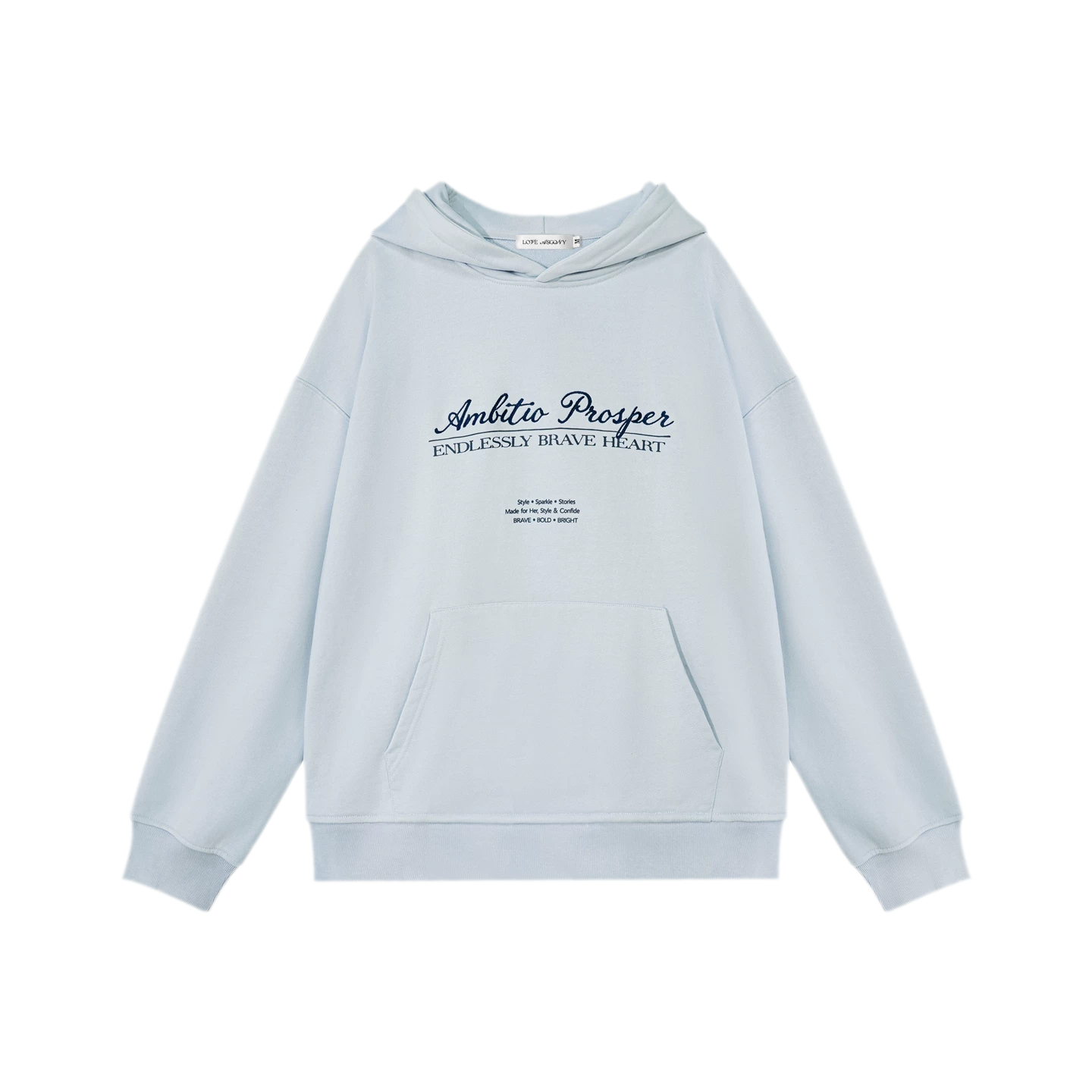 Embroidered Cotton Hooded Sweatshirt