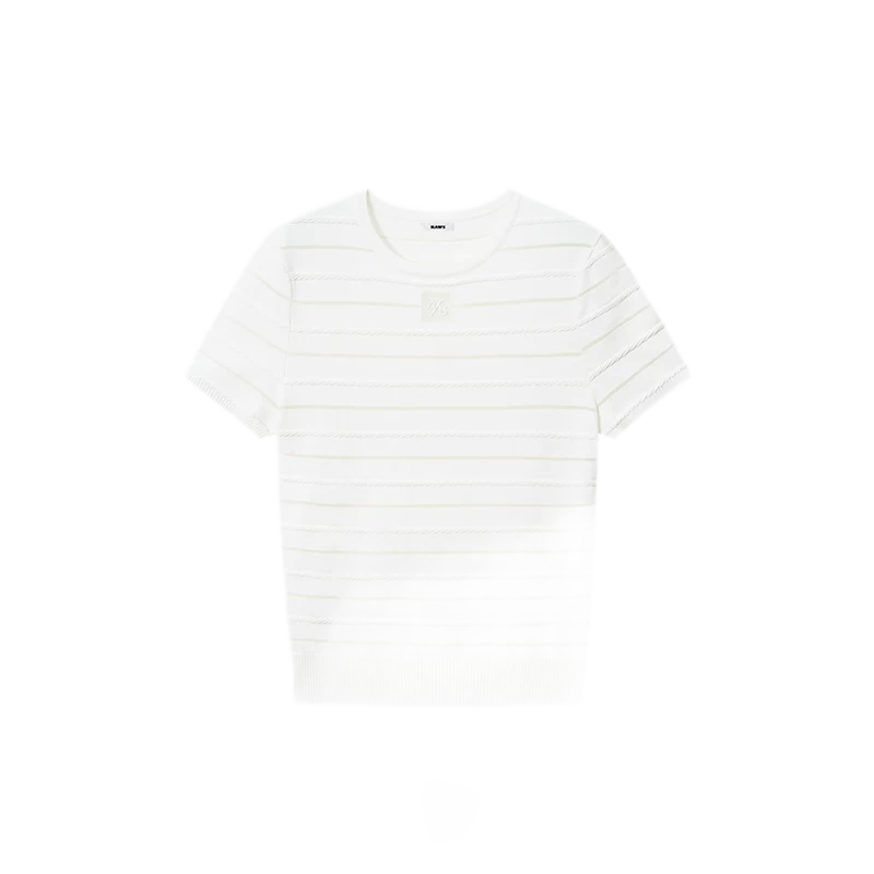 Ice Feel Tee with Organza Weave