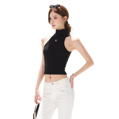 Cutout High Neck Tank