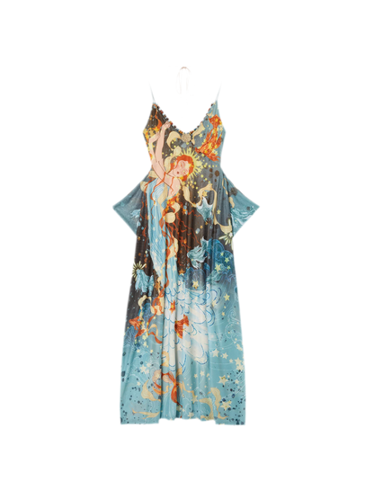 Beaded Floral Cami Dress