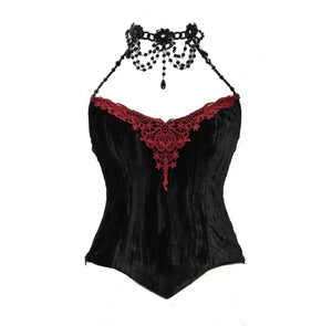 Beaded Velvet Cami Top / S