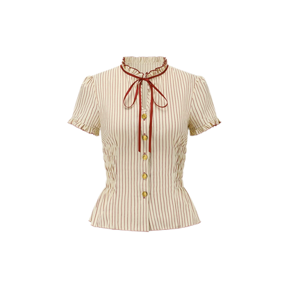 Vintage Striped Cotton Dress