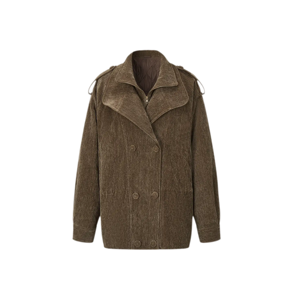 Chenille Cinched Down Jacket