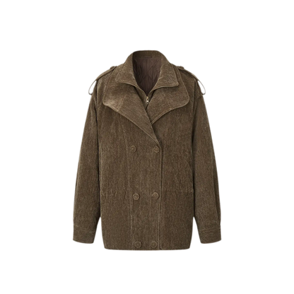 Chenille Cinched Down Jacket