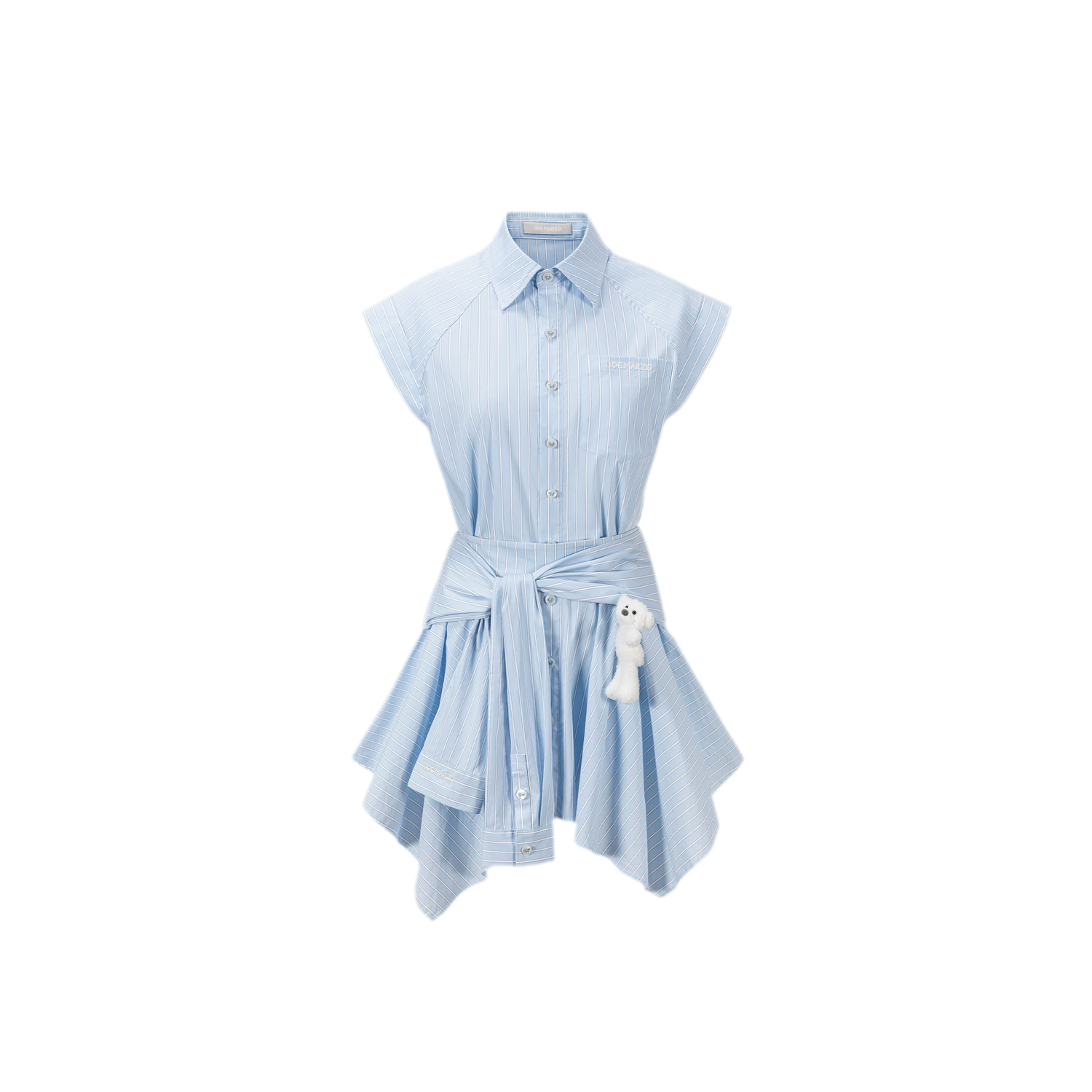 Deconstructed Shirt Dress Two-Piece Set
