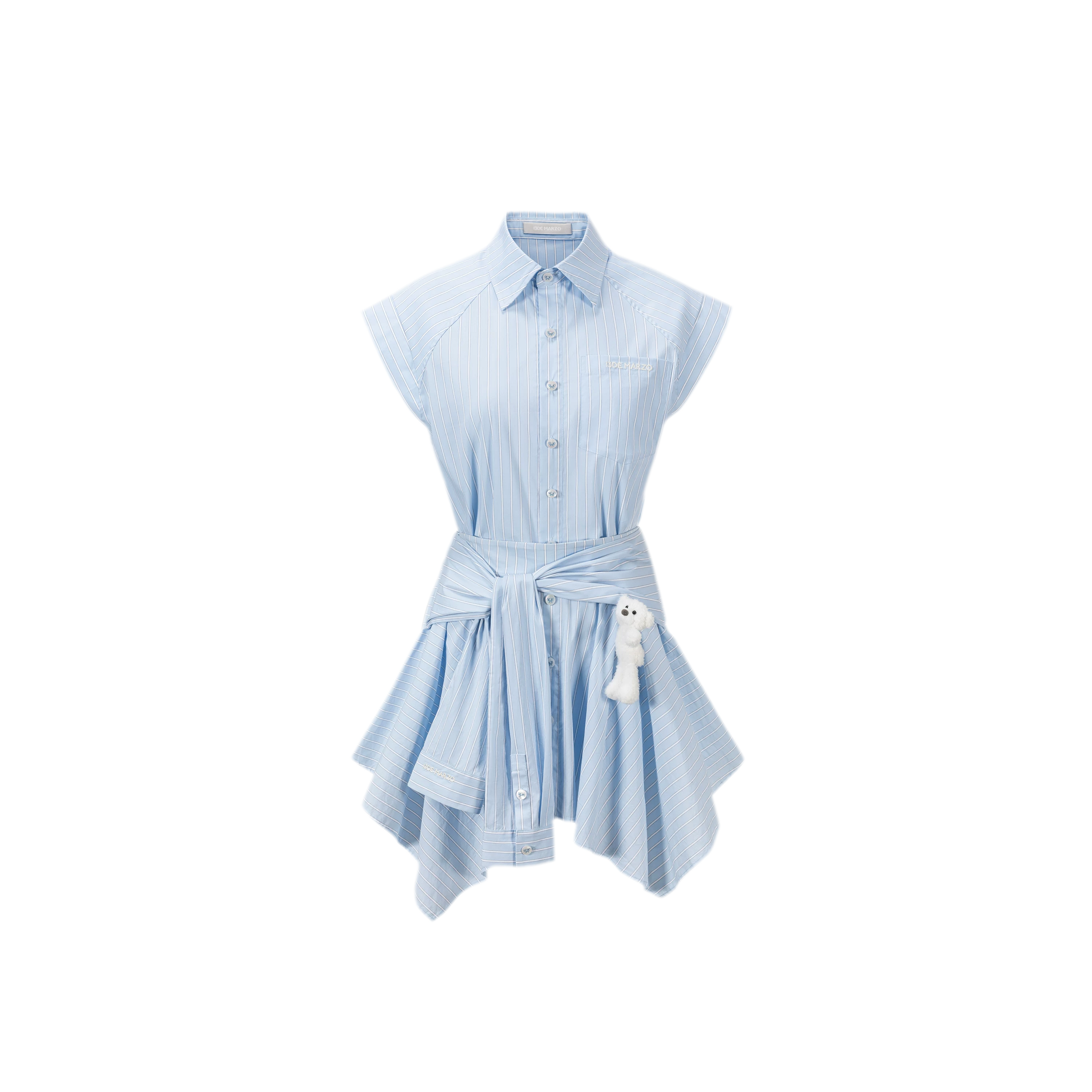 Deconstructed Shirt Dress Two-Piece Set