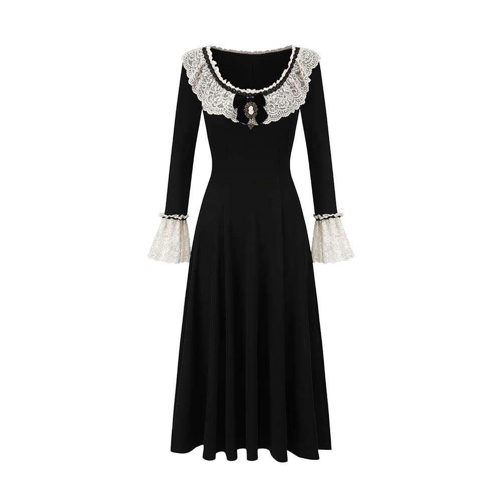 Knit Lace Fitted Dress
