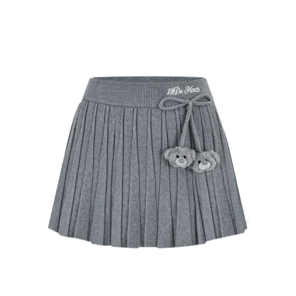 Plissierter Strick-Minirock
