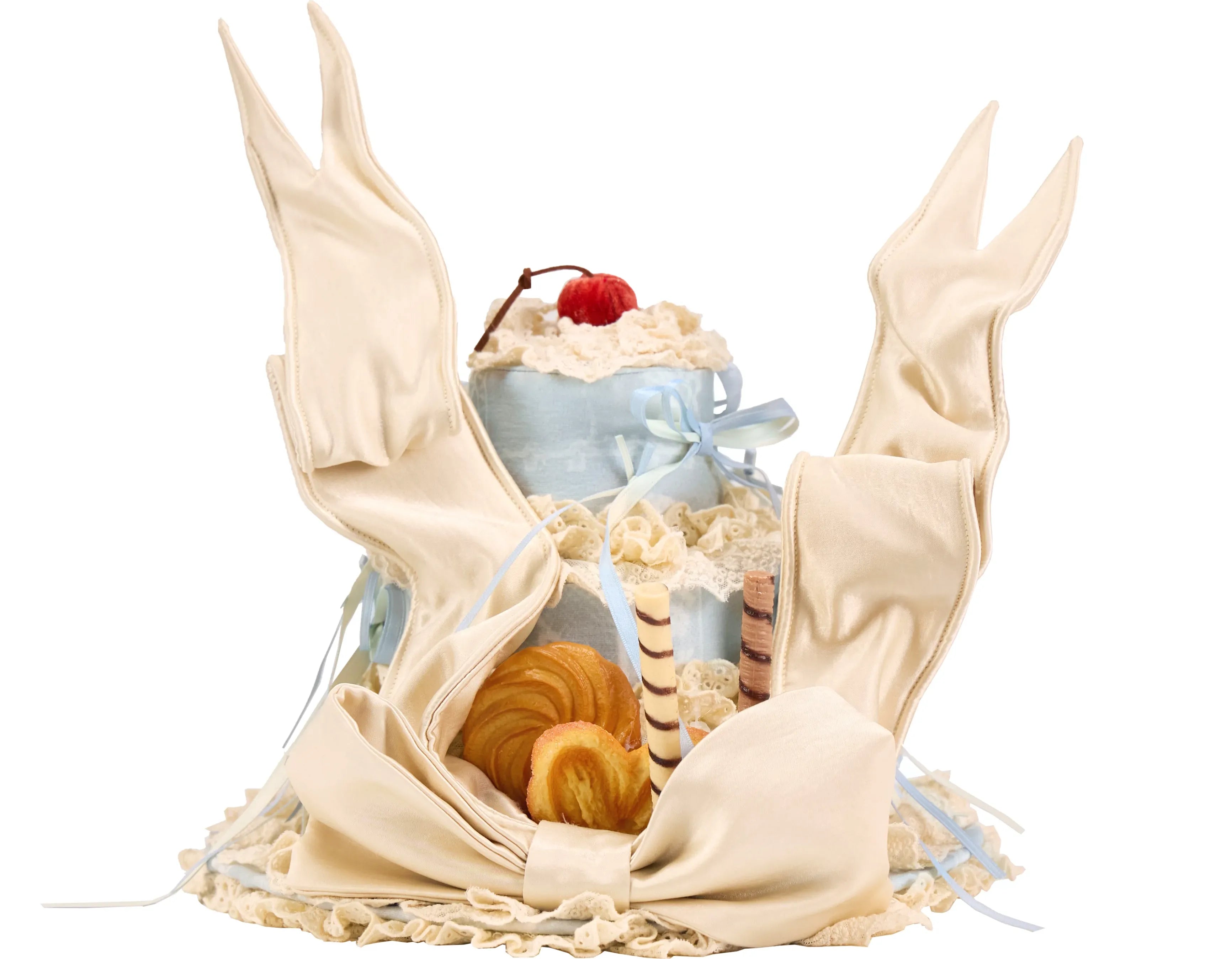 Layered Lace Dessert Hat