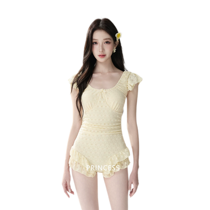 Eyelet Ruffle One-Piece