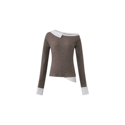 Cable Knit Cropped Sweater