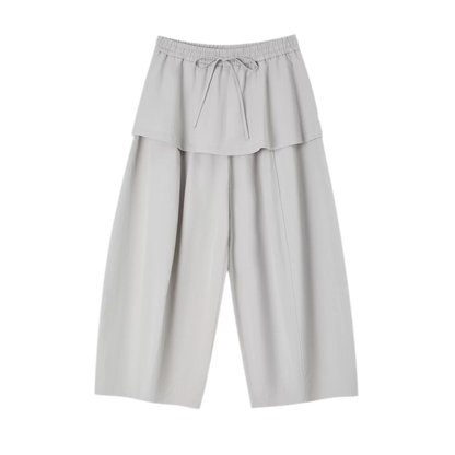 Layered Skirt Balloon Pants