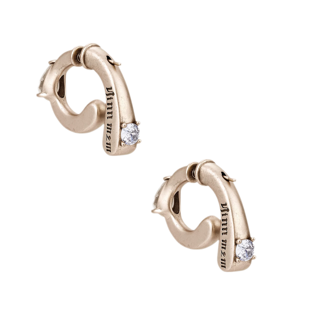 Vintage Gold &amp; Silver Zircon Earrings