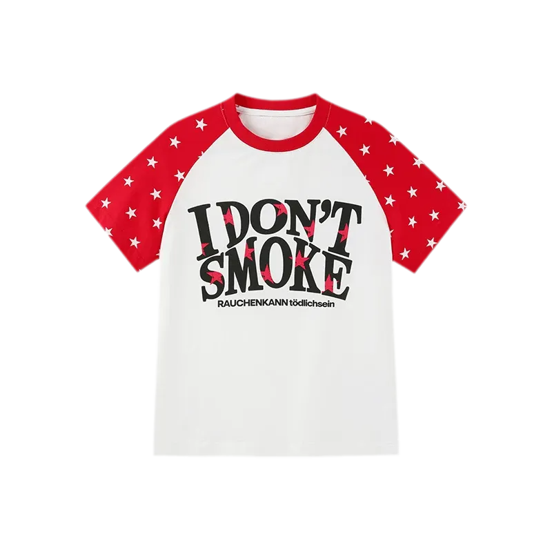 Cotton Star Print T-Shirt