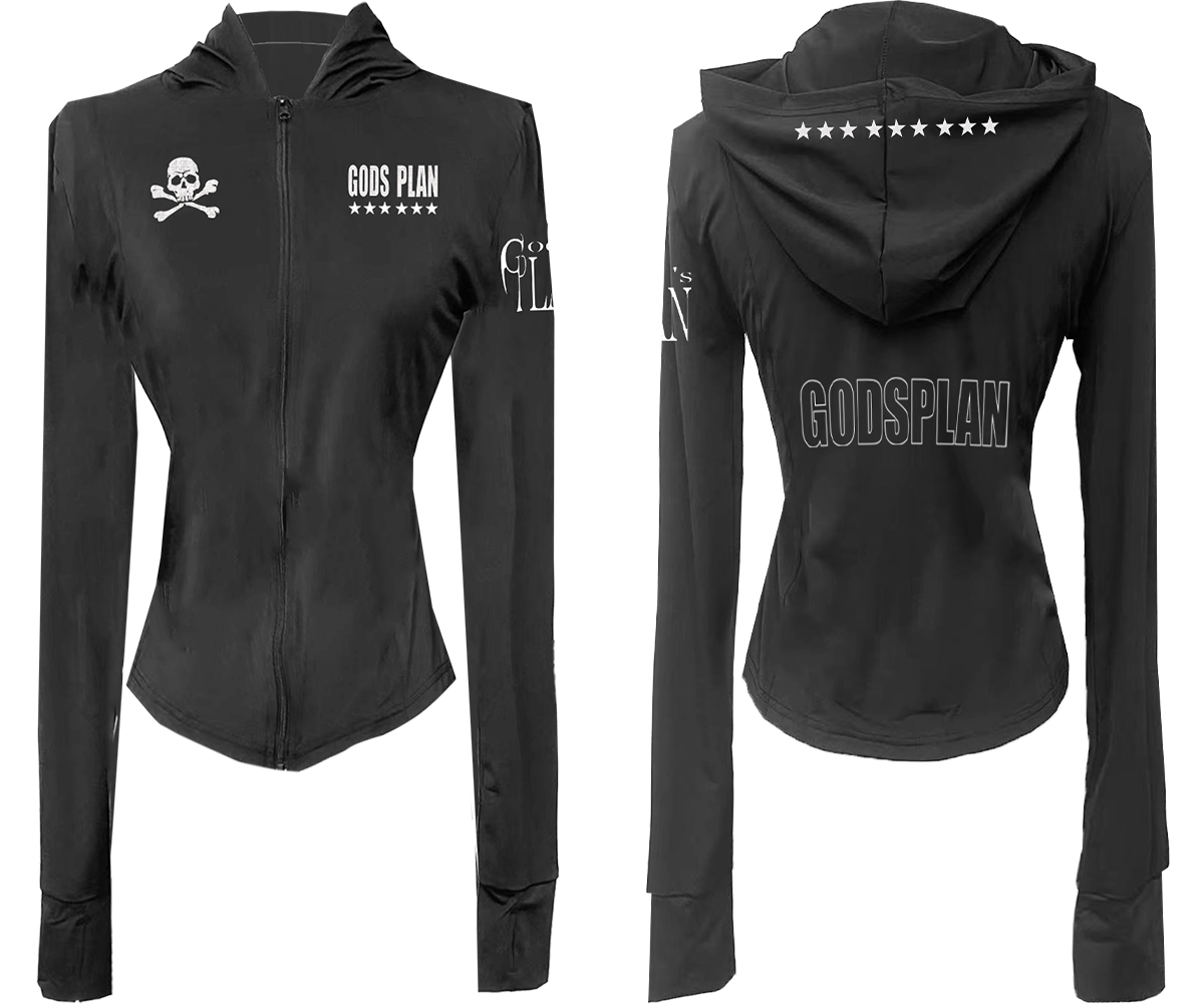 Graphic Hooded Sun Jacket