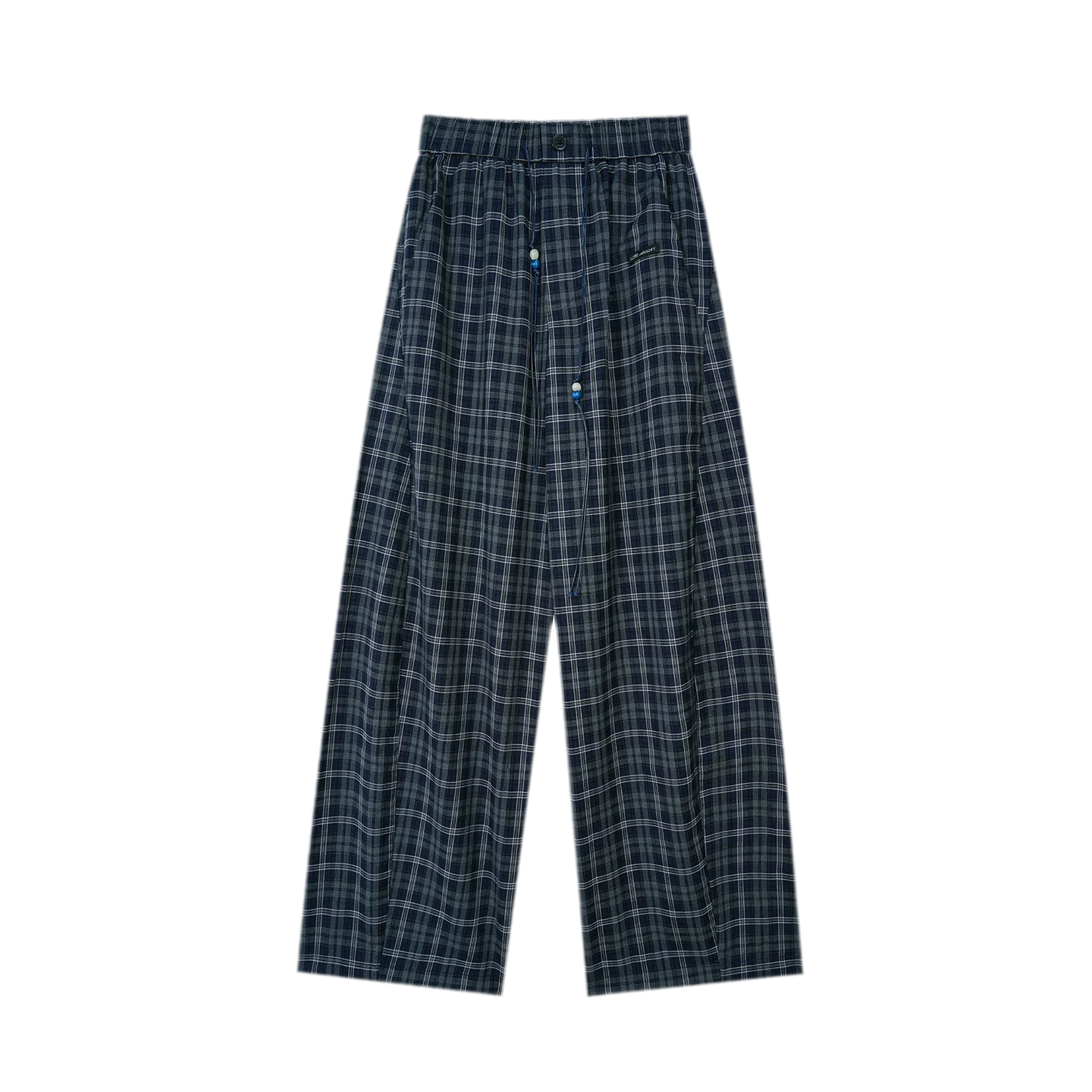 Plaid Wide-Leg Pants