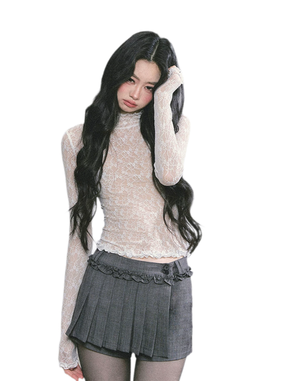 Lace Semi Sheer T-Shirt