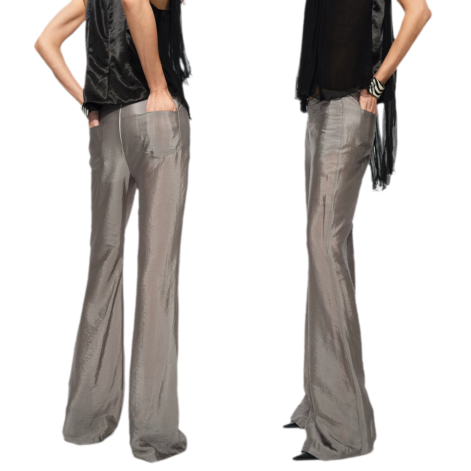 Silky Flared Lounge Pants
