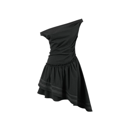 Asymmetric One-Shoulder Dress